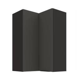 Kuchyňská skříňka ARIA 60x60 GN-90 2F (90°) 
korpus černá, dvířka šedá 