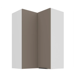 Kuchyňská skříňka ARIA 60x60 GN-90 2F (90°) 
korpus bílá, dvířka Sandgrau-TA 