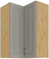 Kuchyňská skříňka Stilo 60x60 GN-90 2F (90°), korpus dub artisan / dvířka světle šedá CLAY