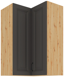 Kuchyňská skříňka Stilo 60x60 GN-90 2F (90°), korpus dub artisan / dvířka šedá