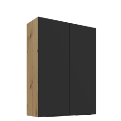 Kuchyňská skříňka ARIA 80 G-108 2F 
korpus dub artisan, dvířka černá