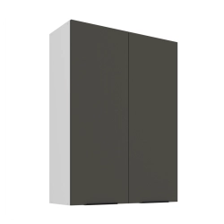 Kuchyňská skříňka ARIA 80 G-108 2F 
korpus bílá, dvířka šedá