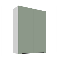 Kuchyňská skříňka ARIA 80 G-108 2F 
korpus bílá, dvířka Aquamarine-SA