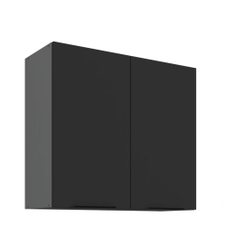 Kuchyňská skříňka ARIA antracit 80 G-72 2F / dvířka černá