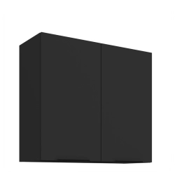 Kuchyňská skříňka ARIA 80 G-72 2F 
korpus černá, dvířka černá