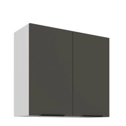 Kuchyňská skříňka ARIA 80 G-72 2F 
korpus bílá, dvířka šedá
