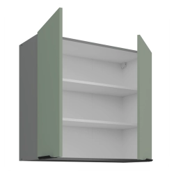 Kuchyňská skříňka ARIA antracit 80 G-72 2F / dvířka Aguamarine