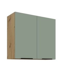 Kuchyňská skříňka ARIA 80 G-72 2F 
korpus dub artisan, dvířka Aquamarine-SA