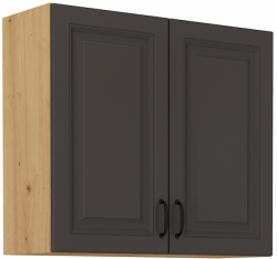 Kuchyňská skříňka Stilo 80 G-72 2F, korpus dub artisan / dvířka šedá