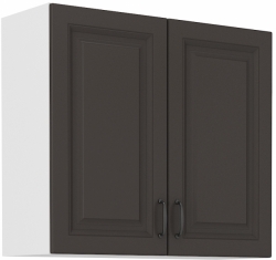 Kuchyňská skříňka Stilo 80 G-72 2F, korpus bílá / dvířka šedá