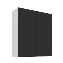 Kuchyňská skříňka ARIA  80 G-90 2F 
korpus bílá, dvířka černá