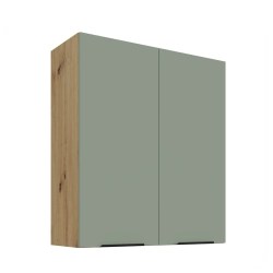 Kuchyňská skříňka ARIA  80 G-90 2F 
korpus dub artisan, dvířka Aquamarine-SA