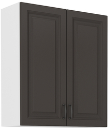 Kuchyňská skříňka Stilo 80 G-90 2F, korpus bílá / dvířka šedá