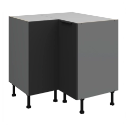Kuchyňská skříňka ARIA antracit 90x90 ND 2F BB / dvířka černá