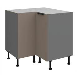 Kuchyňská skříňka ARIA antracit 90x90 ND 2F BB / dvířka Sandgrau
