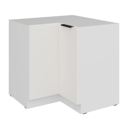 Kuchyňská skříňka ARIA  90x90 DN 2F BB korpus bílá, dvířka bílá