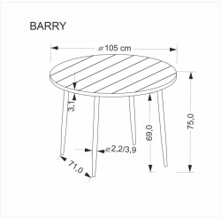 Jídelní stůl BARRY