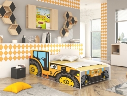 Dětská postel TRAKTOR žlutý