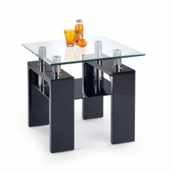 Konferenční stolek DIANA H Kwadrat černá, bílá