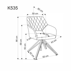 Jídelní židle K535