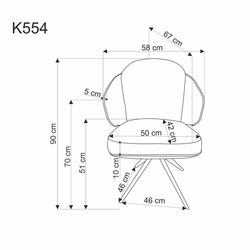Jídelní židle K554