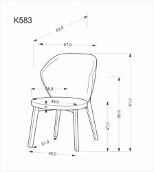 Jídelní židle K583