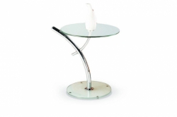Konferenční stolek IRIS - chromovaná ocel / sklo