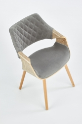 Jídelní židle K396 - šedá
