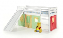 dětská postel z masivu NEO PLUS - bílá
