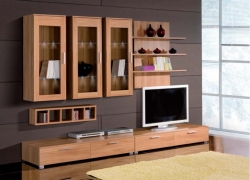 Obývací stěna ROMA - buk, wenge