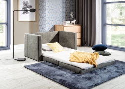 Rozkládací pohovka NEVA 2    (materiál mikroplyš ALOVA 10/LIMA 75)