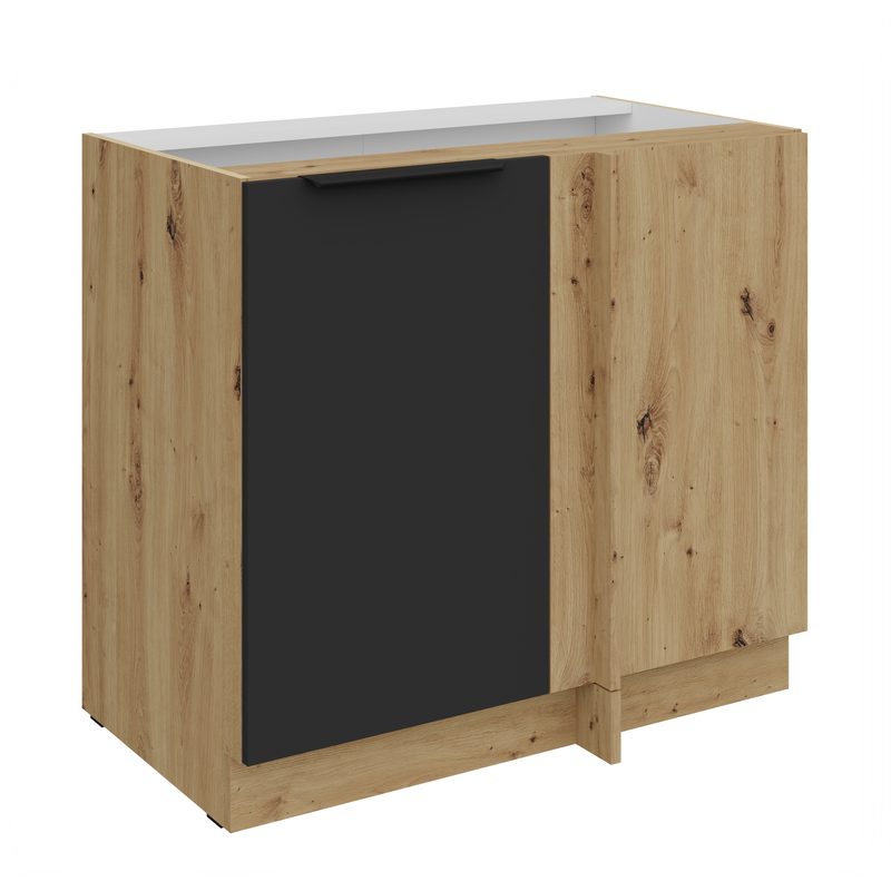 Kuchyňská skříňka ARIA 105 ND 1F BB korpus dub artisan, dvířka černá