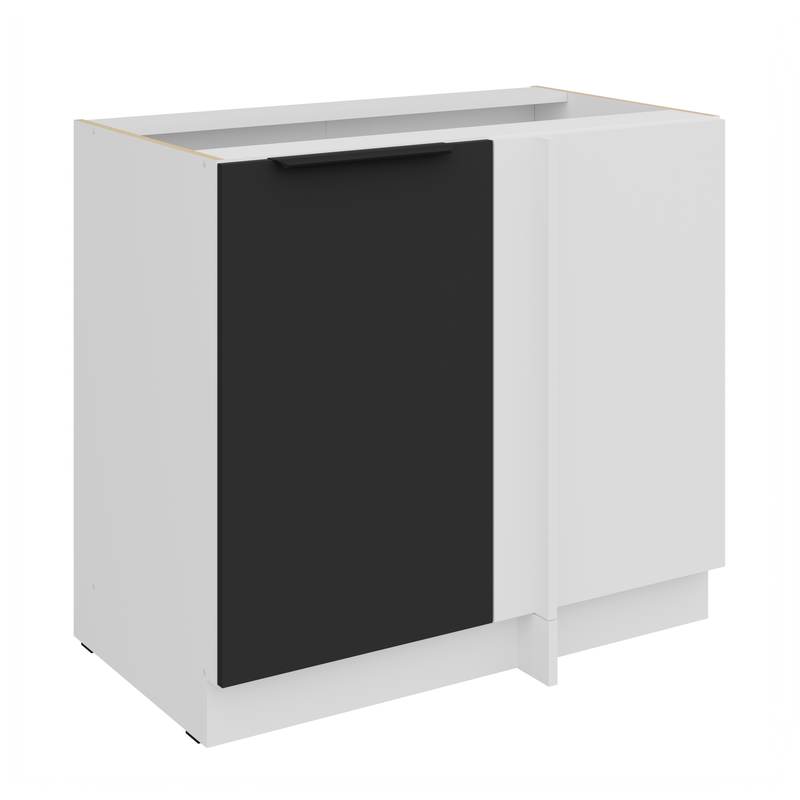 Kuchyňská skříňka ARIA 105 ND 1F BB korpus bílá, dvířka černá
