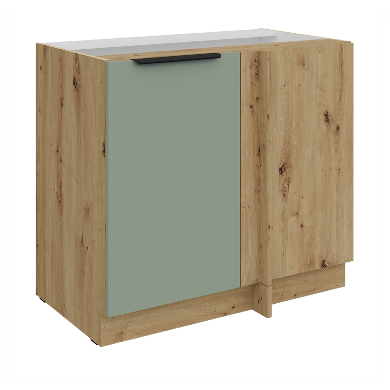 Kuchyňská skříňka ARIA 105 ND 1F BB korpus dub artisan, dvířka Aquamarine-SA