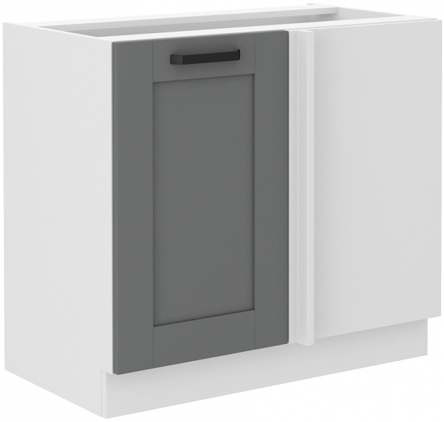 Kuchyňská skříňka LUNA bílá/šedá Dust 105 ND 1F BB