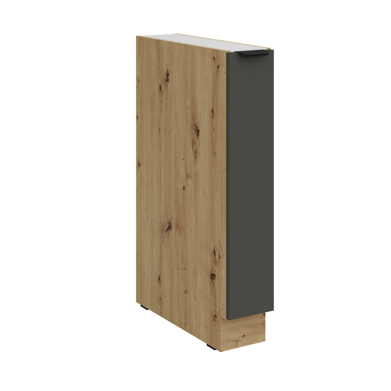 Kuchyňská skříňka ARIA 15 D CARGO BB korpus dub artisan, dvířka šedá