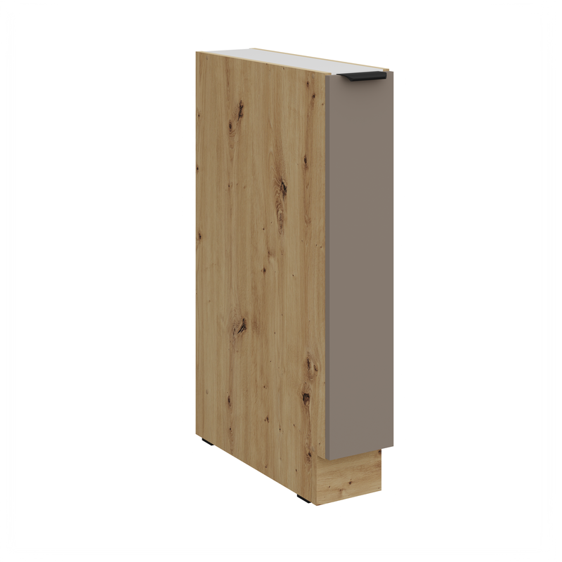 Kuchyňská skříňka ARIA 15 D CARGO BB korpus dub artisan, dvířka Sandgrau-TA