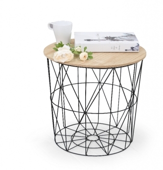Konferenční stolek MARIFFA barevné provedení bílá, černá