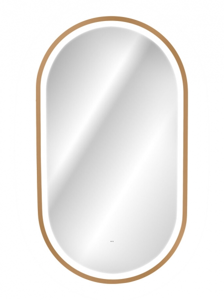 Zrcadlo APOLLO s LED zlatá