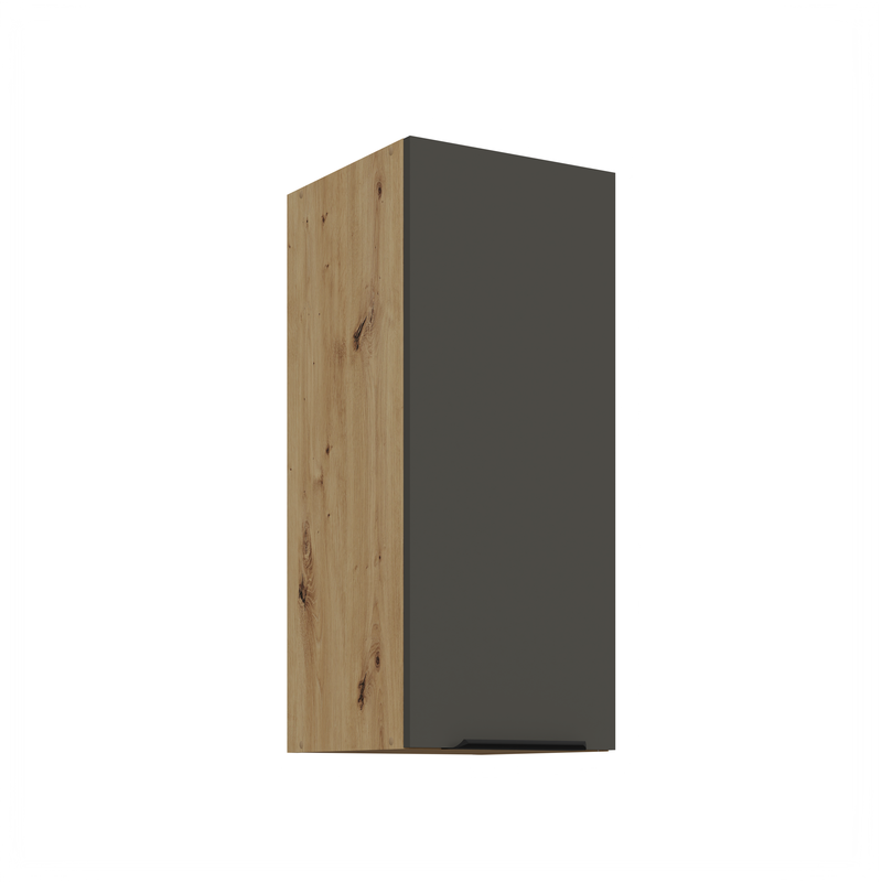 Kuchyňská skříňka ARIA 30 G-72 1F korpus dub artisan, dvířka šedá