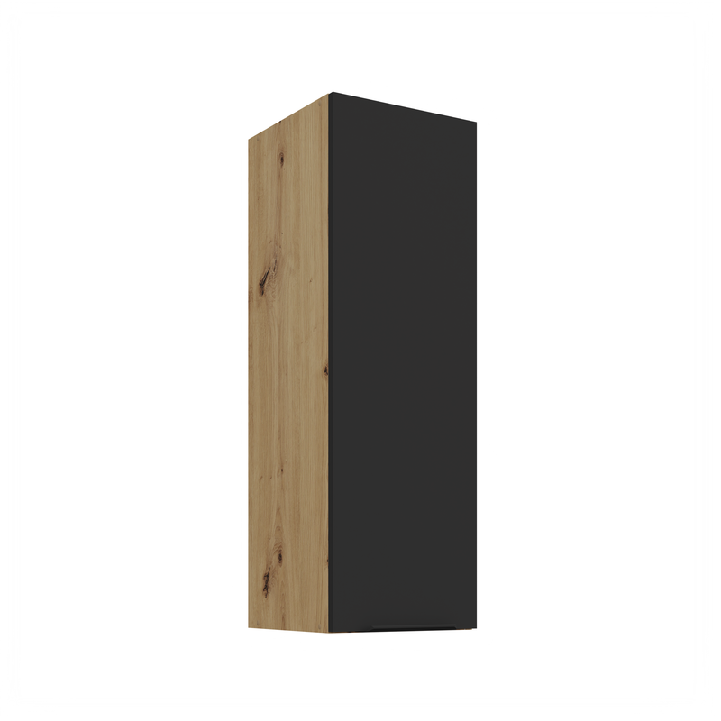 Kuchyňská skříňka ARIA 30 G-90 1F korpus dub artisan, dvířka černá
