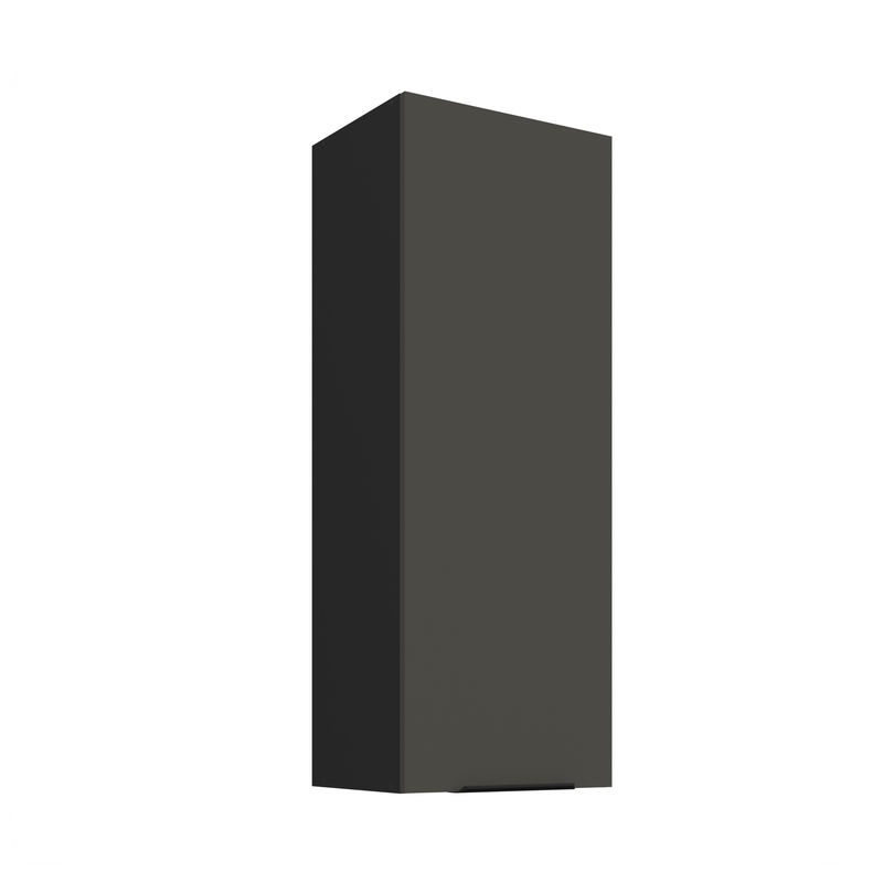 Kuchyňská skříňka ARIA 40 G-108 1F 
korpus černá, dvířka šedá