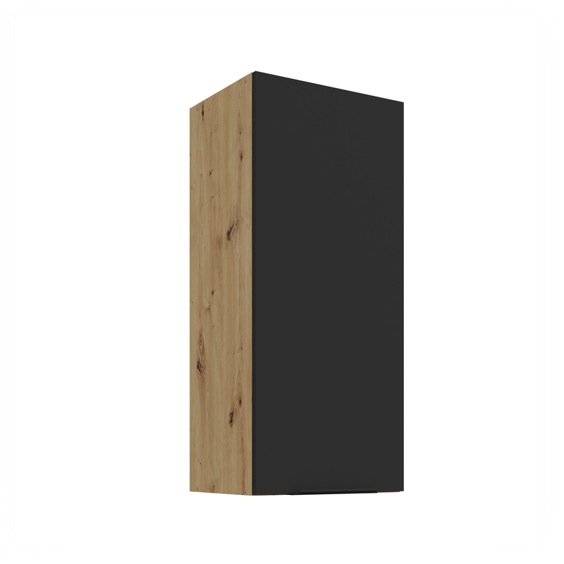 Kuchyňská skříňka ARIA 40 G-90 1F 
korpus dub artisan, dvířka černá