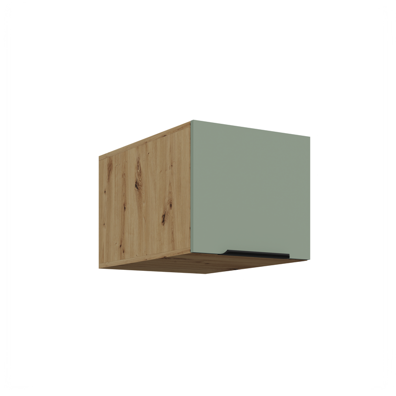Kuchyňská skříňka ARIA 40 NAGU-36 1F 
korpus dub artisan, dvířka Aquamarine-SA