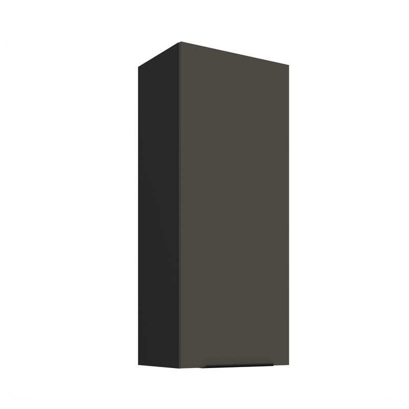 Kuchyňská skříňka ARIA 45 G-108 1F 
korpus černá, dvířka šedá
