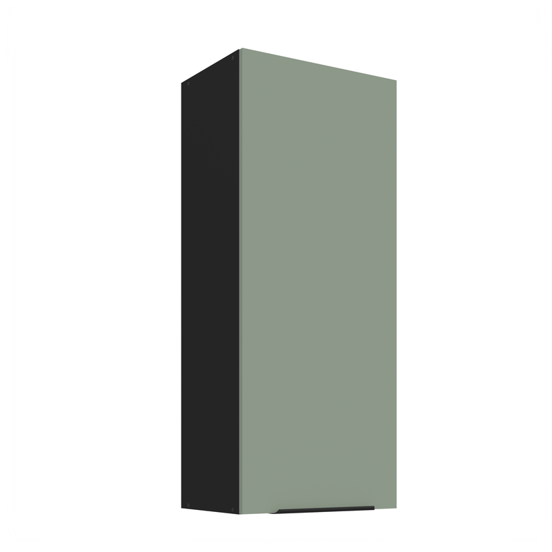 Kuchyňská skříňka ARIA 45 G-108 1F 
korpus černá, dvířka Aquamarine-SA