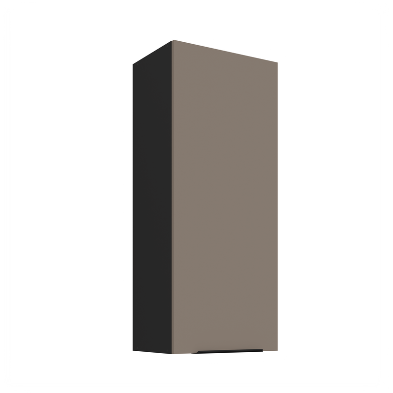 Kuchyňská skříňka ARIA 45 G-108 1F 
korpus černá, dvířka Sandgrau-TA