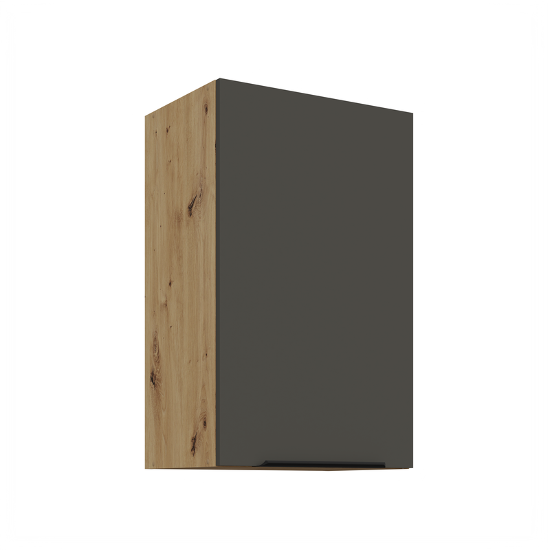 Kuchyňská skříňka ARIA 45 G-72 1F korpus dub artisan, dvířka šedá