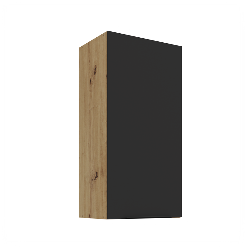 Kuchyňská skříňka ARIA 45 G-90 1F 
korpus dub artisan, dvířka černá