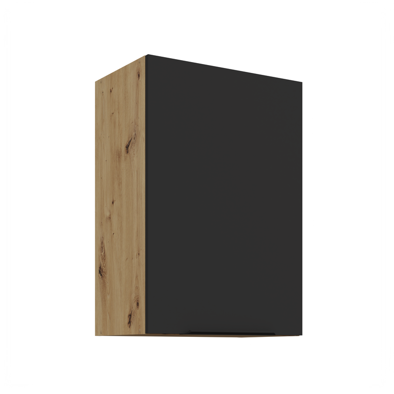Kuchyňská skříňka ARIA 50 G-72 1F 
korpus dub artisan, dvířka černá